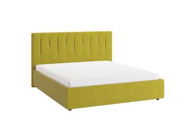 Кровать Кристи 2 160х200 желто-зеленого цвета без подъемного механизма