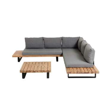 Комплект Zalika пяьиместный угловой диван и столик