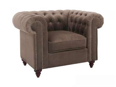 Кресло Chester Classic коричневого цвета 
