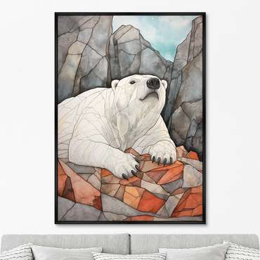 Репродукция картины Polar bears, No 1, 2024г.