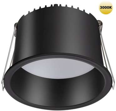 Светильник встраиваемый светодиодный Novotech Tran 359237 SPOT черный IP20 LED 12W 220V 840Лм 3000К
