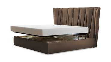Кровать Ананке 160х200 коричневого цвета