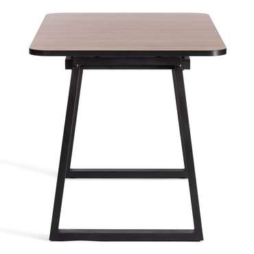 Раздвижной обеденный стол Maltido коричневого цвета
