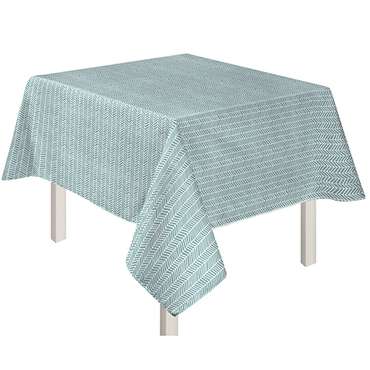 Скатерть 'Новый год' 145х145, рогожка, 100 % хлопок, 'Ёлочка (голубой)'