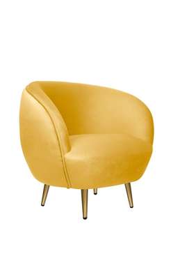 Кресло Small Benee желтого цвета