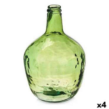 бутылка Плоский Декор 17 x 29 x 17 cm Зеленый (4 штук)