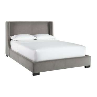 Кровать AJ 160х200 серого цвета