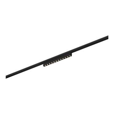Магнитный трековый светильник Черный LED 1*10W 3000K 430Lm Ra&gt;90  IP20 L196xW10xH18 24V SUPER5
