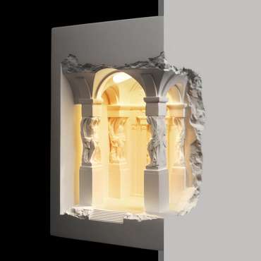 Гипсовый светильник Antique 10355B (гипс, цвет белый)