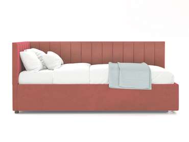 Кровать Negga Mellisa 90х200 красно-розового цвета с подъемным механизмом левая