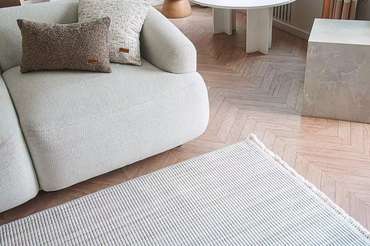 Ковер Stark Stripe 200x290 бежевого цвета