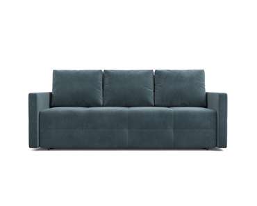 Прямой диван-кровать Марсель 2 серо-синего цвета