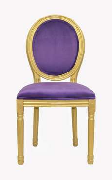 Стул Volker Violet Gold с мягкой обивкой