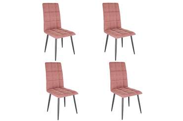 Набор из четырех стульев Турин 2 розово-коричневого цвета
