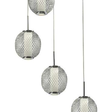 Подвесная люстра 10250/5LED (акрил, цвет хром)