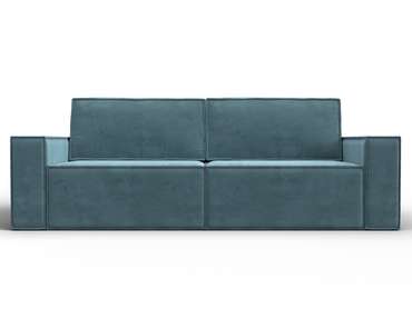 Прямой диван-кровать Куба бирюзового цвета