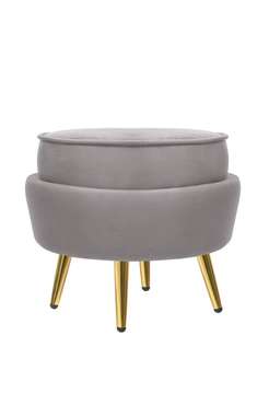 Пуф Pearl Adorn серого цвета