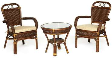 Комплект садовой мебели Andrea коричневого цвета