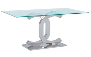 Обеденный стол со стеклянной столешницей NEW
