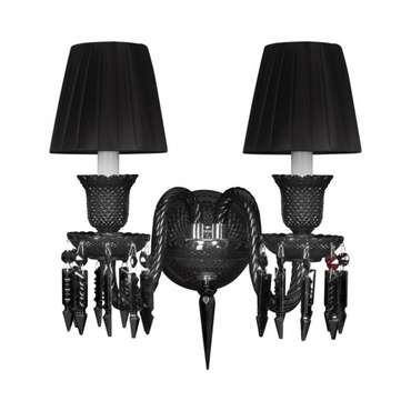 Бра Zenith 10210/2W Black (ткань, цвет черный)