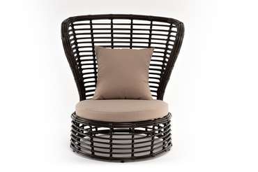 Садовое кресло Парма коричневого цвета