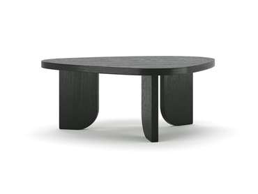 Журнальный стол Cobble L черного цвета 