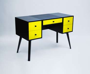 Письменный стол Ray черно-желтого цвета