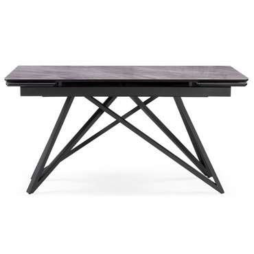 Раздвижной обеденный стол Вилсон 80х140 серого цвета