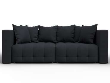 Диван-кровать Лига-052 темно-серого цвета (замша)