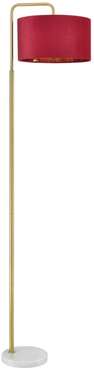 Торшер Lumion Velveta 8073/1F золото/бордовый, металл/камень/текстиль E27 1*60W 220V