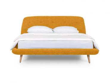 Кровать Loa желтого цвета 160x200