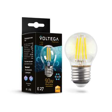 Лампочка Voltega 7224 Globe E27 9W Graphene Crystal