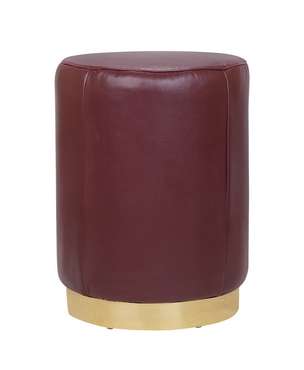 Пуф Topper brown leather коричневого цвета