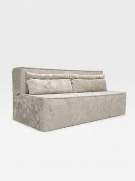 Бескаркасный диван-кровать Калипсо серо-бежевого цвета