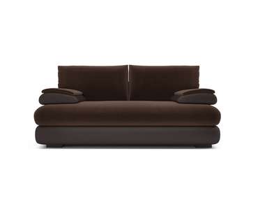 Прямой диван-кровать Фиджи  коричневого цвета