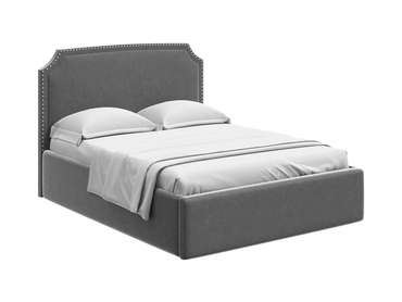 Кровать Ruan 160х200 серого цвета с подъемным механизмом