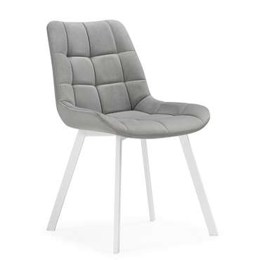 Обеденный стул Челси светло-серого цвета вращающийся