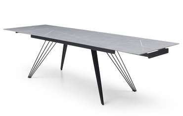 Раскладной обеденный стол Parma М серого цвета