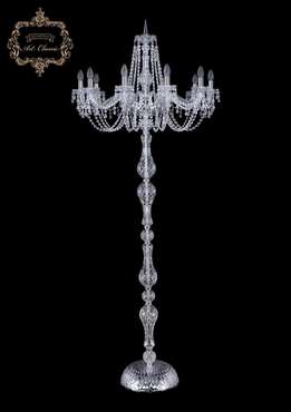 Хрустальный торшер под старину Art Classic 45597 13.24.10.300.h-210.Cr.V0300 с подвесками