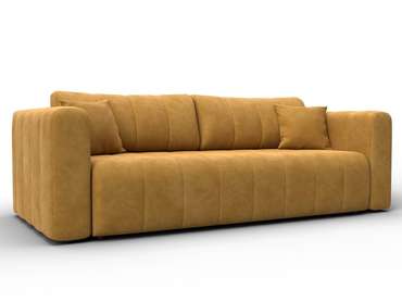 Диван-кровать Лига-062 желтого цвета 