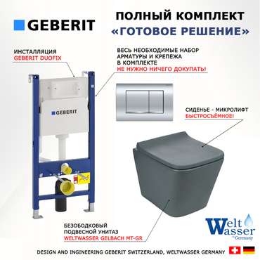 Комплект 3 в 1 инсталляция Duofix