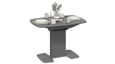 Стол обеденный раздвижной Хилтон серого цвета