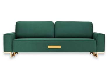 Прямой диван-кровать Лофт Комфорт зеленого цвета