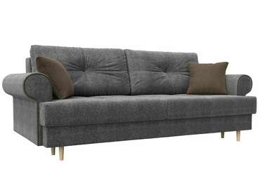 Прямой диван-кровать Сплин серого цвета