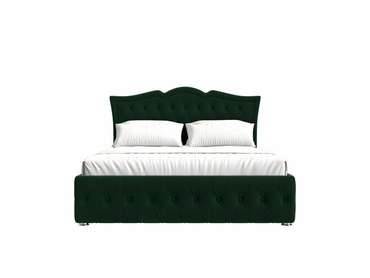 Кровать Герда 160х200 темно-зеленого цвета с подъемным механизмом