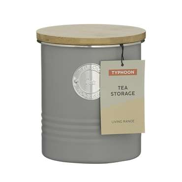 Емкость для хранения чая Living серого цвета