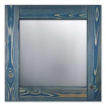 Настенное зеркало Шебби Шик 50х65 синего цвета