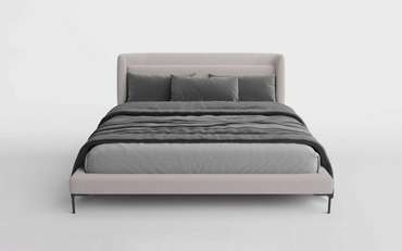 Кровать Blanche 180х200 серого цвета без подъемного механизма