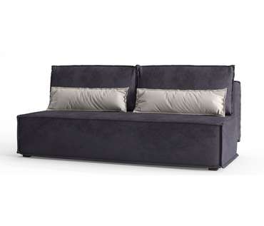 Диван-кровать Ли Рой Лайт в обивке из велюра серого цвета