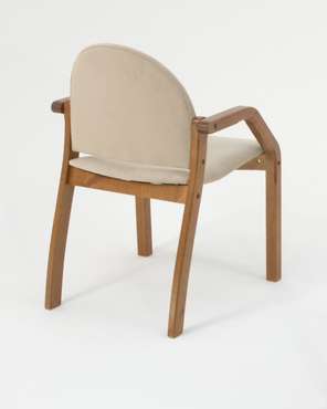 Стул-кресло Джуно коричнево-бежевого цвета